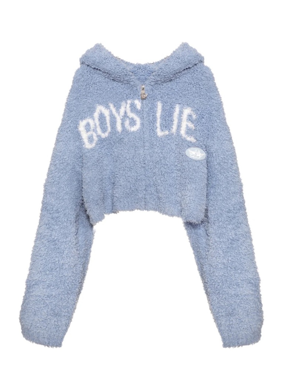 NWT - BOYS LIE blue BODHI ALEX ZIP UP PLUSH HOODIE